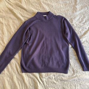 Twik Simons | vintage women's medium Classic Purple/blue mock neck Sweater